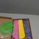 Geyee 12 Pcs 10" 20" Giant Mexican Fiesta Paper Flowers and 16 Pcs Leaves, Large Colorful Tissue Crepe Flowers Pom Poms Craft for Floral Backdrop Day of The Dead Birthday Party Decor(Elegant Color)