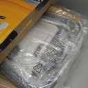 Drive Medical Shower Chair with Back & Padded Arms - Adjustable Height Bath Seat for Safety & Comfort - Lightweight Aluminum Construction- 350 Lb Capacity - White