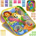 Bean Bag Toss Game for Kids - Cornhole Board Outdoor Toys for Toddlers -Party Activities Carnival Outside Yard Backyard Beach Lawn Games Toy for Kid Boys Girls Age 3 4 5 6 7 8 Year Old Birthday Gifts