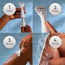 Gillette Venus Radiant Skin Moisturizing Womens Razor For Dry And Sensitive Skin With Olay Moisturizer Dispenser, 1 Serum, And 1 Razor Blade Refill