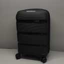 Kono Carry On Luggage 28 Inch Checked-Large Hard Shell Travel Trolley 4 Spinner Wheels Lightweight Polypropylene Suitcase with TSA Lock, Black