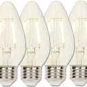Westinghouse 3319320 LED Light Bulb, 4 Count (Pack of 1), Clear