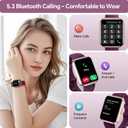 Smart Watches for Women, 1.85" HD Smart Watch Compatible iPhone/Samsung/Android (Answer/Make Call), Fitness Watch with Heart Rate/Sleep/SpO2 Monitor, SmartWatch 3ATM Waterproof 120+ Sport Modes Alexa