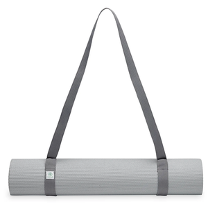 Gaiam Easy-Cinch Yoga Mat Sling - Durable Carrying Strap for Yoga Mat with Metal D-Rings for Secure Fit (No Mat Included) (Gray)