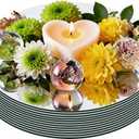 10PCS 12inch Round Mirror Centerpieces for Tables Decorations, 2mm Acrylic Circle Mirror Trays Candle Plate Mirror Tiles for Craft, Birthday Graduation Wedding Table Decorations