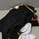 fun shack Pirate Costume Women's Deluxe Buccaneer Outfit with Corset Jacket, Dress, Hat (XX-Large, Black)