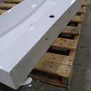 Claire 40 Rectangle Wall-Mount Bathroom Sink (White)