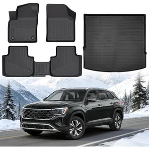 Floor Mats for Volkswagen VW Atlas Cross Sport 5 Passenger 2020-2026