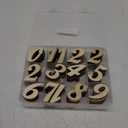 2 Inch 196 Pieces Wooden Numbers Unfinished Wood Numbers 0-9 for Crafts,with Sorting Grid Organizer