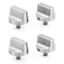 atgestore Upgraded Stainless Steel W11517334 Stove Knobs Replacement for Whirlpool Stove Parts WEG745H0FS0 WEG745H0FS1 WEG515S0FS0 Whirlpool Gas Range Knobs Oven Cooktop Burner Control Knobs, 4 Pcs