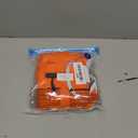 MIGOHI Warm Dog Coat Winter Dog Jacket, Waterproof Cold Weather Coats for Dogs, Fleece Jacket for Small, Reflective Thick Fleece Vest with Leash Hole (Orange), Small