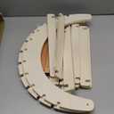 Natural Wooden Indoor Cat Cave - Stylish Solid Wood Cat House,Easy to Clean & Scratch-Resistant Surface Cottage,Ideal for Small/Medium Cats,Puppies and Bunnies (Natural,20.5" Lx13Wx14H)