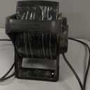 Lasko Portable Utility Fan, 12 289 CFM Pivoting High Velocity Air Mover Blower Fan, 3 Speeds, 2 Accessory Outlets 120V, Black, U12104