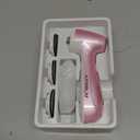 Rechargeable Electric Foot Callus Remover with 3-Sizes 120Pcs Sandpaper Discs, Professional 1000RPM 3-Speed Control Electric Foot File (E7 Pink)