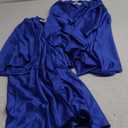 GradPlaza Shiny Kid Choir Robe Kindergarten Preschool Graduation Gown (36, Royal Blue)