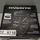 OVENTE Electric Sandwich Maker with Non-Stick Plates, Indicator Lights, Cool Touch Handle, Easy to Clean and Store, Perfect for Cooking Breakfast, Grilled Cheese, Tuna Melts and Snacks, Black GPS401B