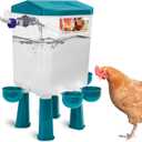Automatic Chicken Waterer, Auto Water Refills
Float-Controlled Poultry Watering System, Connects Directly to 3/4" Faucet & Hose (No Fitting Required), Standing/Hanging Use