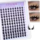 Anime Lash Clusters with Spikes Manga Eyelash Clusters Invisible Band Spiky Clusters Eyelash Extensions Natural Cluster Lashes Wispy 10-16mm DIY Lash Extension Clear Band Doll Individual Lashes 120Pcs