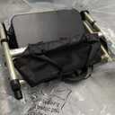 HOMLAND Foldable Rollator Walkers with Seat for Seniors, 8'' Big Wheels, 350 lb. Weight Capacity, Adjustable Handles and Seat Height, Lightweight Rolling Walker, Gold