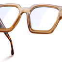 livho Oversized 99% Blue Light Glasses for Woman - Rectangle Fashion Glasses for Computer, Chic Preppy Frame - Anti Eyestrain