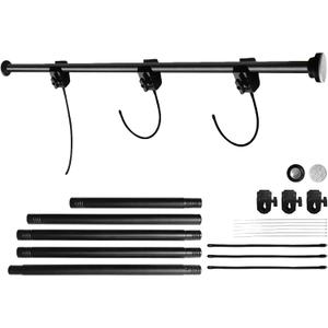 Garland Hanger for Door FrameAdjustable 30"- 80" Heavy-Duty Garland Holder for Holiday Swags, Wreaths, Lights, Outdoor Decor, Damage-Free No-Drill Design(Large).