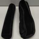 Bracelet Bangle Watch Roll Travel Pouch Jewelry Organizer, Black Gray Velvet Portable Zipper Pouch with Removable Roll Insert for Standard Size 12.5" W x 2.8" Diameter