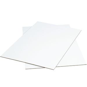 Partners Brand Corrugated Cardboard Sheets, 40" x 48", White (Pack of 5), PSP4048W