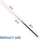 2-Piece Pool Cue Stick 36/42/48/58 Wooden Billiard Cues, Standard & Heavy Options, 13mm Tip, Set of 2 or 4 Beginner & Family Friendly