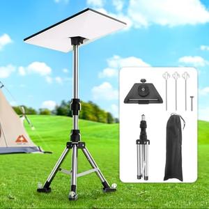 Starlink Mini Tripod Mount with Aluminum Adapter and 3Pcs Glowing Stake, Portable Starlink Mini Tripod Adapter Kit Height Adjustable Starlink Mini Accessories for Outdoor Camping RV Travel Fishing