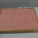 MIULEE 100% Blackout Linen Textured Curtains for Bedroom Solid Thermal Insulated Dusty Rose Grommet Room Darkening Curtains & Drapes Luxury Decor for Living Room Nursery 52 x 54 Inch (2 Panels)