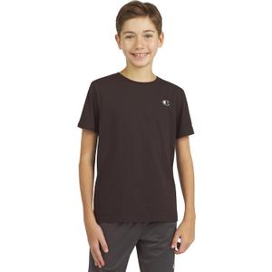 Champion Boys T-Shirt for Kids Big Boy Patch Logo Tee Shirts with Embroidery (Black), 2T