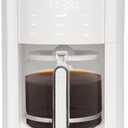 ELLE 1.8L Digital Coffee Maker with Smart Touch Display Brew Strength Selection Programmable Washable Filter 12 to 14 Cup Capacity Automatic Shut Off 1000W White