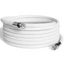 THE CIMPLE CO Coaxial Cable, 75 FT, RG6, Coax, TV Wire, Flexible, Indoor/Outdoor, Cable for High-Speed Internet, Dual Shielded, CATV, UV Resistant, CL2 Rated, 22 Meters, White