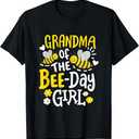 Grandma Of The Bee Day Girl Birthday Family Matching Party T-Shirt S