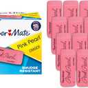 Paper Mate Erasers | Pink Pearl Large Erasers 12 Count
