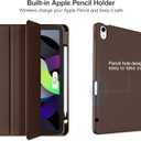Akkerds Compatible with iPad Air 11 Inch Case 8th/7th/6th Generation (M4/M3/M2) 2026/2025/2024, for iPad Air 5th/4th Generation Case 10.9 Inch 2022/2020 with Pencil Holder[Auto Sleep/Wake], Darkbrown