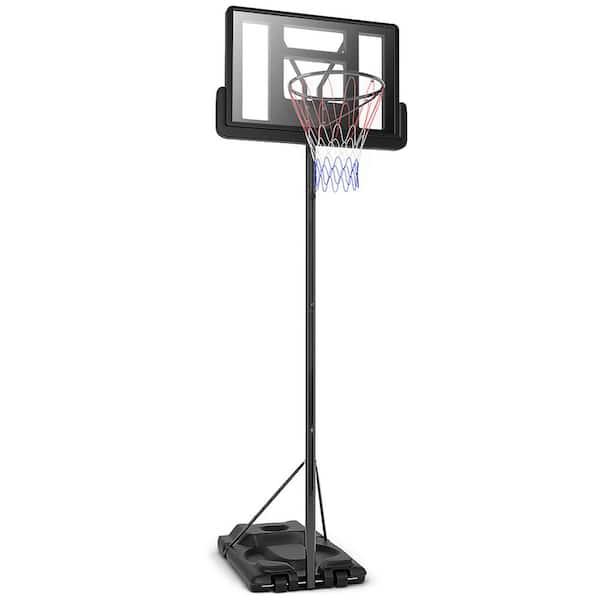 Height Adjustable Portable Basketball Hoop System Shatterproof Backboard Wheels 2 Nets