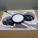 ocioc 44 Inch Ceiling Fans with Lights, Large Air Volume Ceiling Fan with Nightlight, Ultra Quiet Reversible DC Motor with RemoteBlack