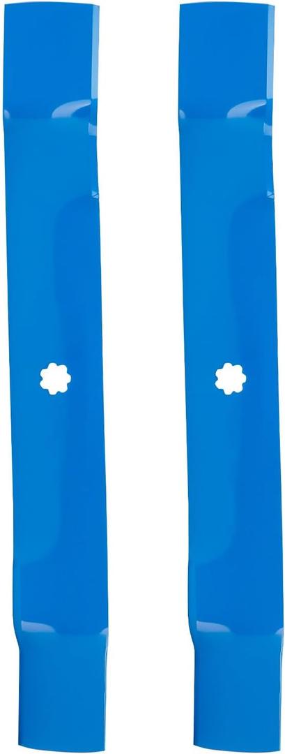 GY20850 42" Mulching Mower Blades for John Deere D105 D130 S100 S110 S240 LA115 X300 E100 E110 LA135 Replace GX22151 AM137328 AM137333 AM141033 GX21694 M149422 42 inch Deck Lawn(7-Point Star), Blue