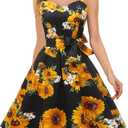 Topdress Women'sVintage Polka Audrey Dress 1950s Halter Retro Cocktail Dress  S