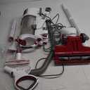 Shark NV501 Rotator Professional Lift-Away Upright Vacuum with HEPA Filter, Swivel Steering, LED Headlights, Wide Upholstery Tool, Dusting Brush & Crevice Tool, White/Red