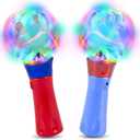ArtCreativity Light Up Spinning Wands for Kids  LED Spinning Light Up Toy with Flashing Lights  Fun Light Spinner Toy for Parties, Birthdays, Classroom Prizes, and Gifts  Set of 2