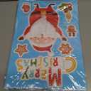 5 x 286 PCS 10 Sheet Double-Sided Christmas Window Clings, Christmas Snowflake Window Clings Stickers for Glass, Xmas Holiday Santa Claus Snowflake Decals for Party