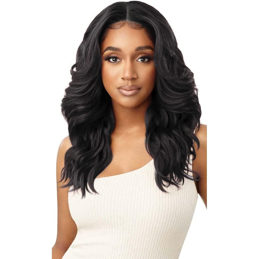 Outre Synthetic Melted Hairline HD Lace Front Wig - DIONE
 ( Off Black )