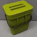 Compost Bin for Kitchen Countertop 5L/1.3 Gal Hanging Small Trash Can with Lid, Kichen Under Sink Trash Can, Wall Mount Indoor Compost Bucket with Lid(Lime Green)