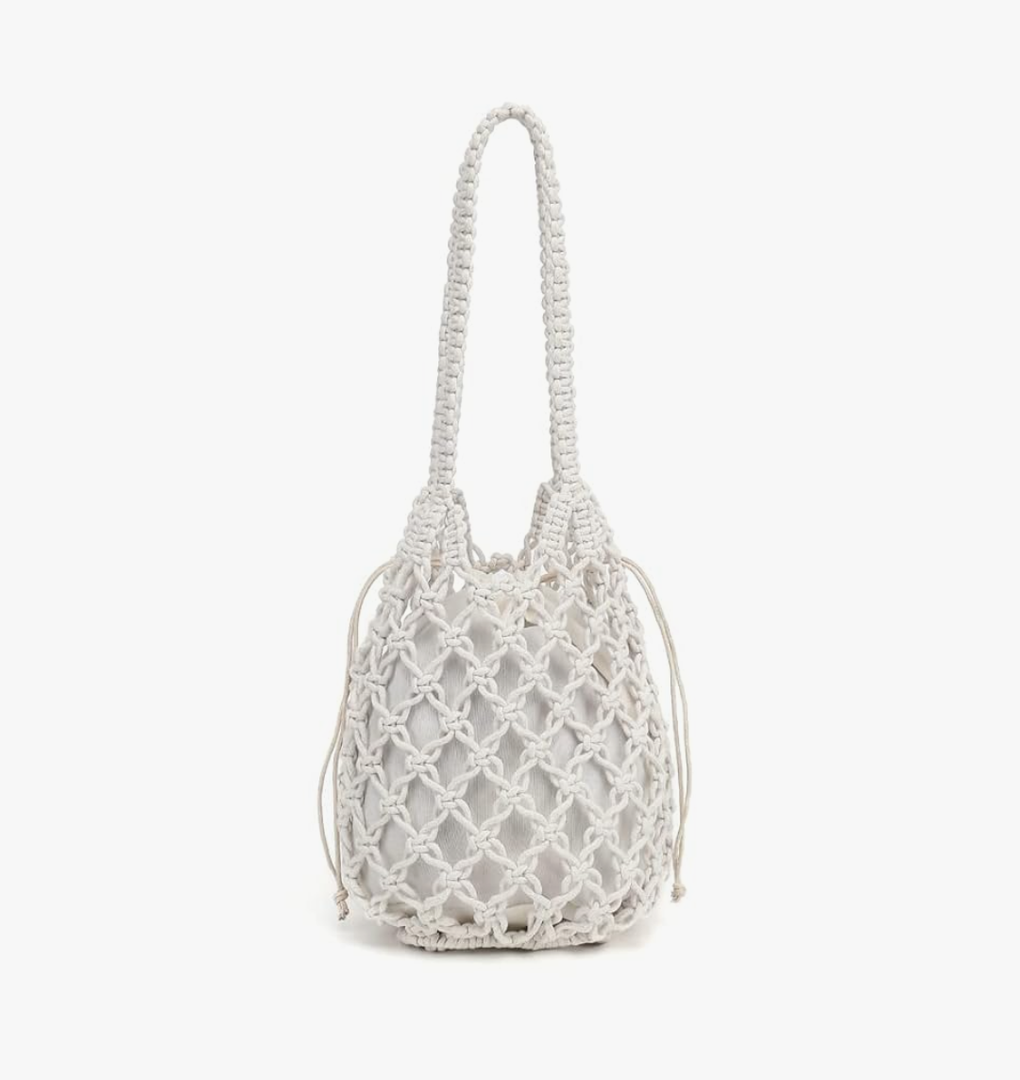 Summer Crochet Purses for Women, Boho Woven Beach Bag Knit Shoulder Purse Handbag Ideal for Summer Vacations