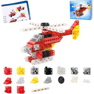 2 x 150 PCS 0.8in Building Blocks - Toy Building Sets for Kids, Building Blocks Cubes, School Toys Birthday Gifts for Boys and Girls Age 3+ Years Old Stimulate Imagination (150, Helicopter)