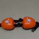 New Dog Ear Muffs for Noise Protection - 30dB NRR Dog Headphones, Noise Cancelling Hearing Protection Against Thunder/Fireworks/Vacuums, Upgraded Design with Bell Accent (Orange, Medium)