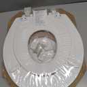 Mayfair NextStep2 Toilet Seat with Built-In Potty Training Seat, Slow-Close, Removable that will Never Loosen, Round, White