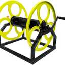 Garden Hose Reel Heavy Duty for 5/8" Hose Reel with Crank Handle Retractable, Wall/Floor Mount Metal Hose Reel, Holds up to 300-Feet.Hose not included